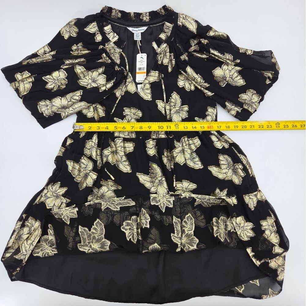 Tommy Bahama Shimmering Shores Tiered Dress Size Small Holiday Party Festive - Picture 6 of 9